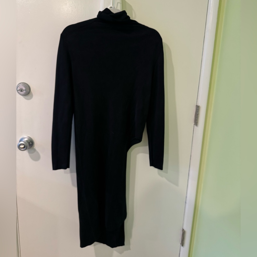 Balenciaga Black Turtleneck Knitwear Dress/Top